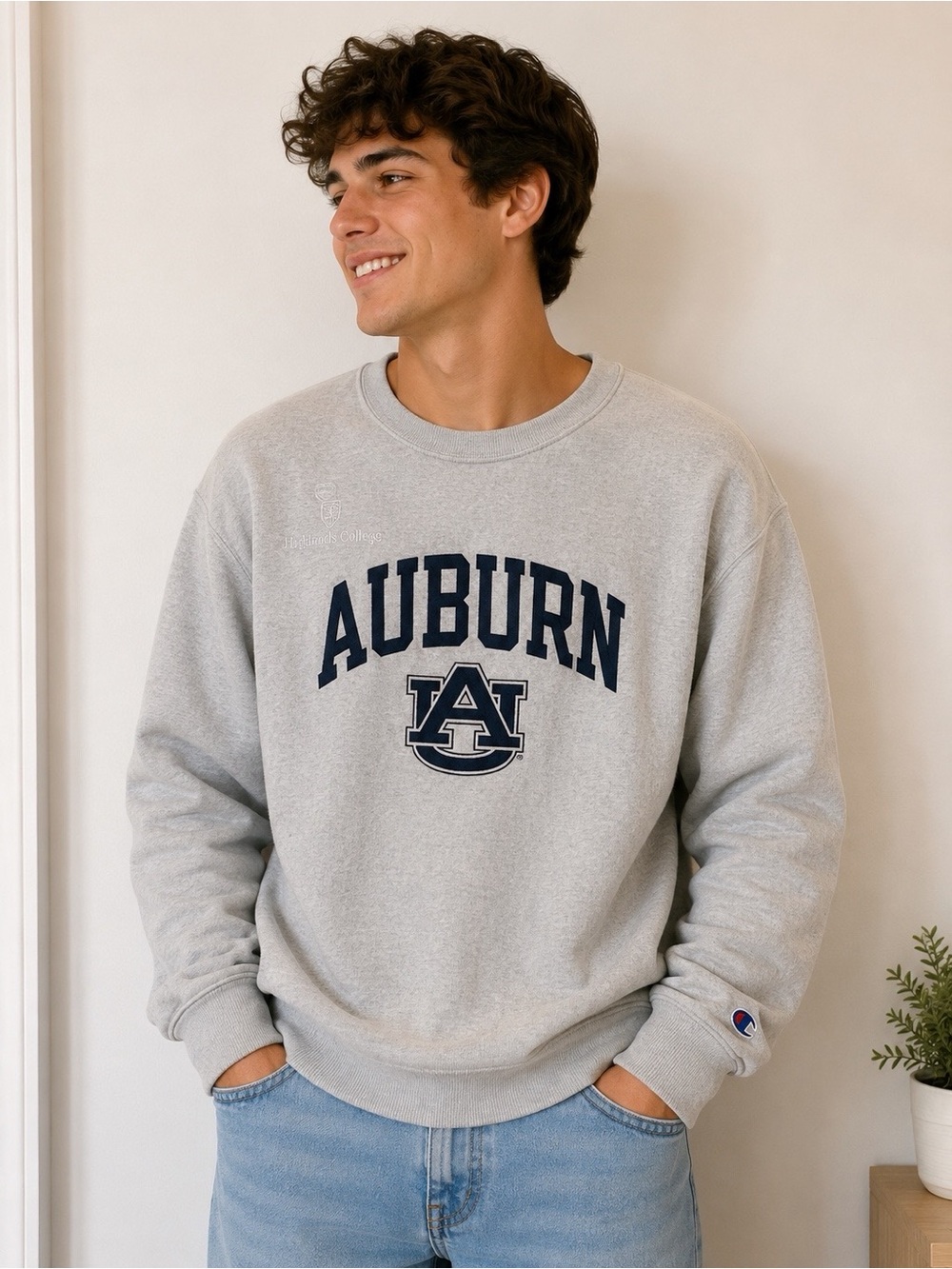 Champion Reverse Weave Auburn University Crewneck Sweatshirt